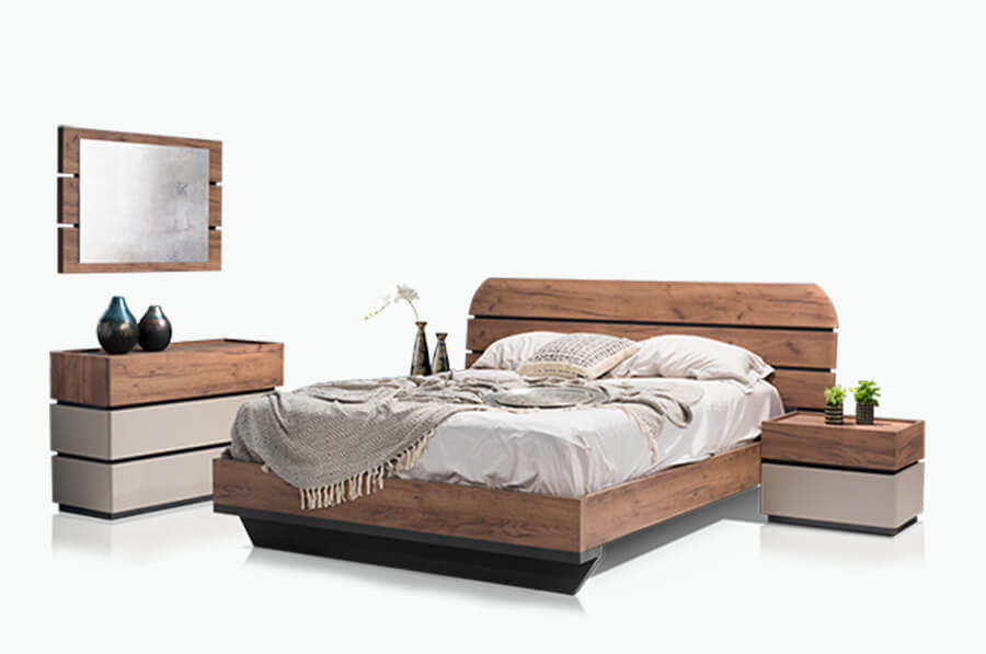 Ξύλινη Κρεβατοκάμαρα Maya