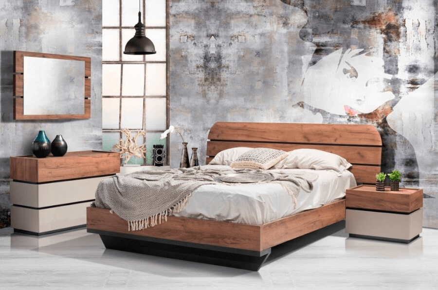 Ξύλινη Κρεβατοκάμαρα Maya