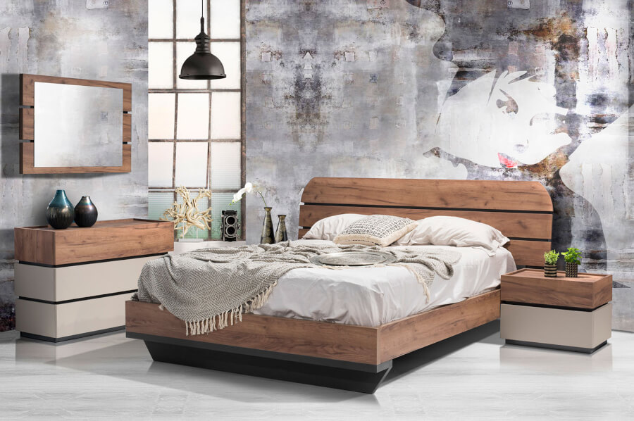 Ξύλινη Κρεβατοκάμαρα Maya