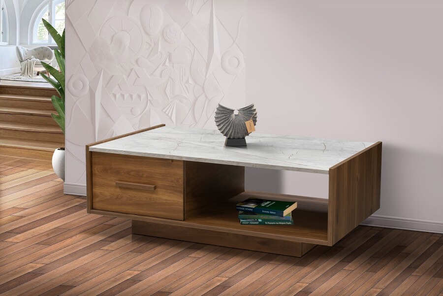 Ξύλινο Τραπεζάκι Σαλονιού Top