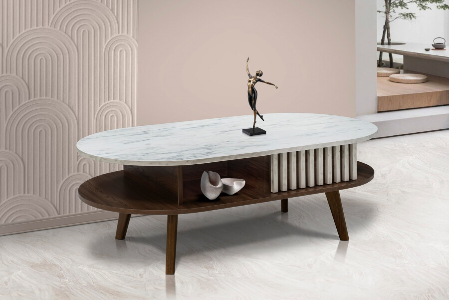 Ξύλινο Τραπεζάκι Σαλονιού Fendi