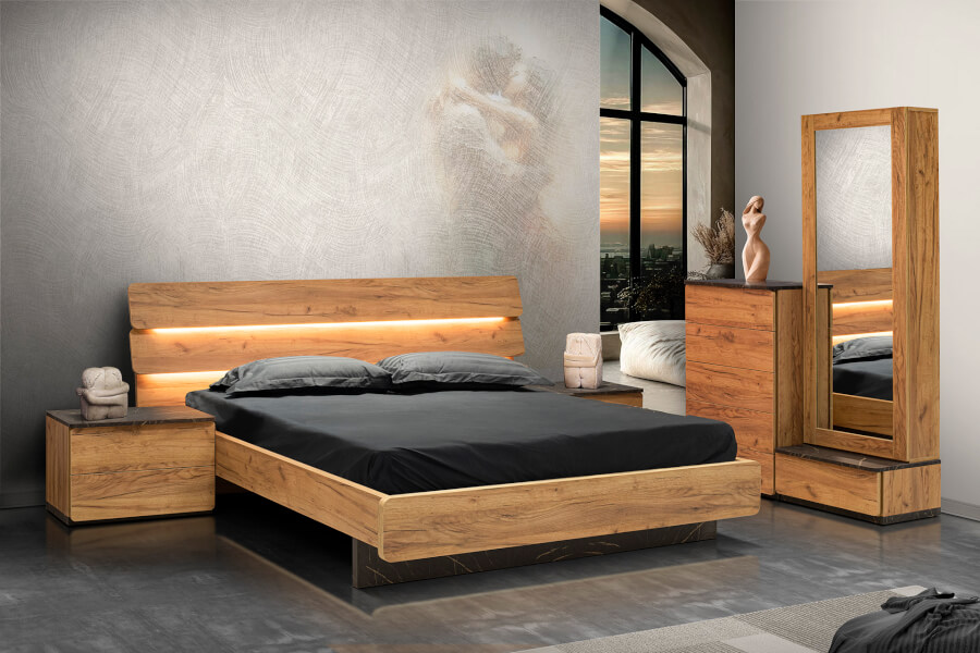 Ξύλινη Κρεβατοκάμαρα Alma